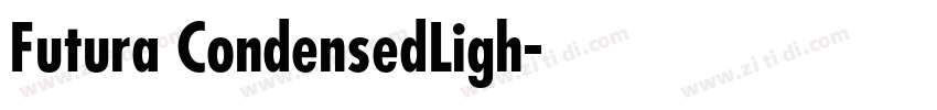 Futura CondensedLigh字体转换